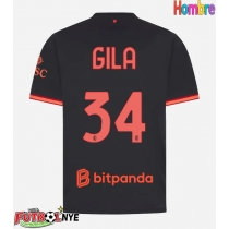 Camiseta AC Milan Mario Gila #34 Tercera Equipación 2026-27 manga corta